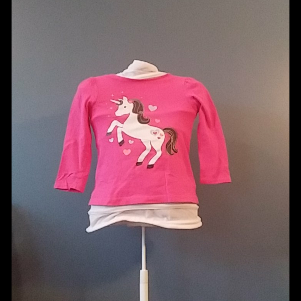 Jumping beans Size 5 Girls Pink Unicorn Shirt